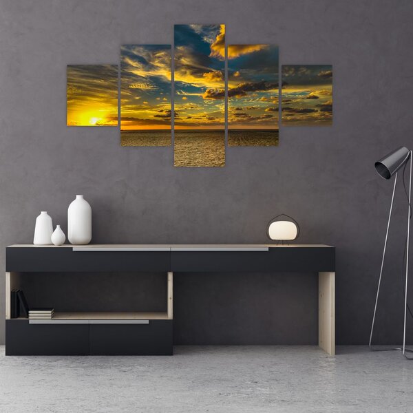 Západ slunce na moři (125x70 cm)