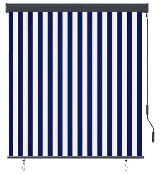 Venkovní roleta 140 x 250 cm modrobílá