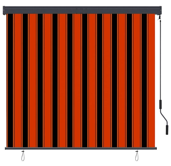 Venkovní roleta 160 x 250 cm oranžovo-hnědá