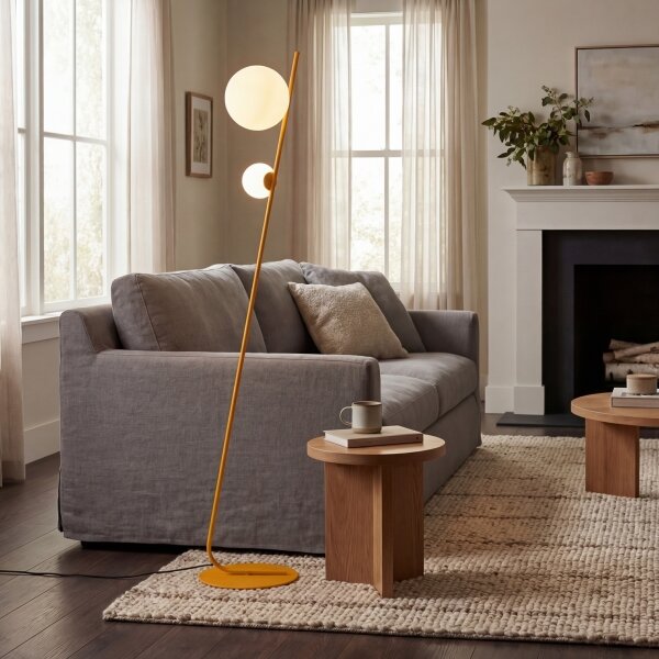 Stojací lampa TATU 2xG9/8W/230V oranžová