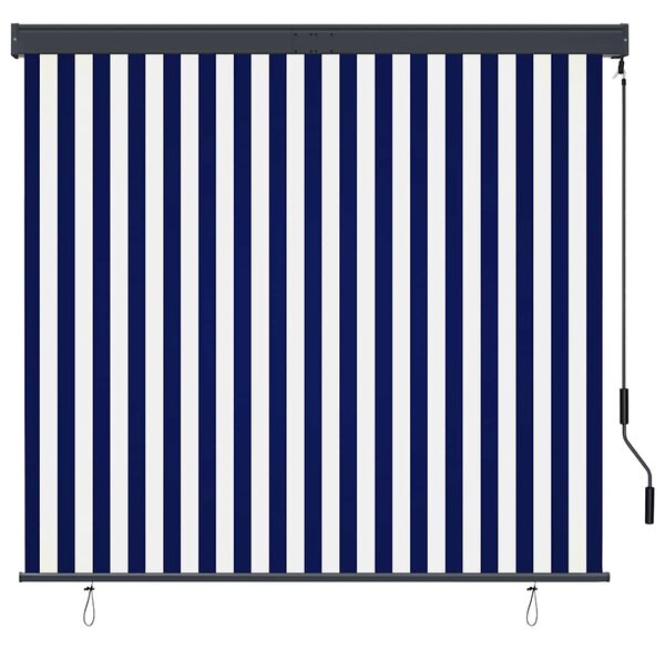 Venkovní roleta 160 x 250 cm modrobílá
