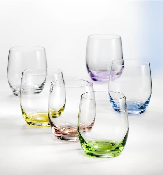 BOHEMIA RAINBOW SKLENICE NA WHISKY 300ML SADA 6 KS