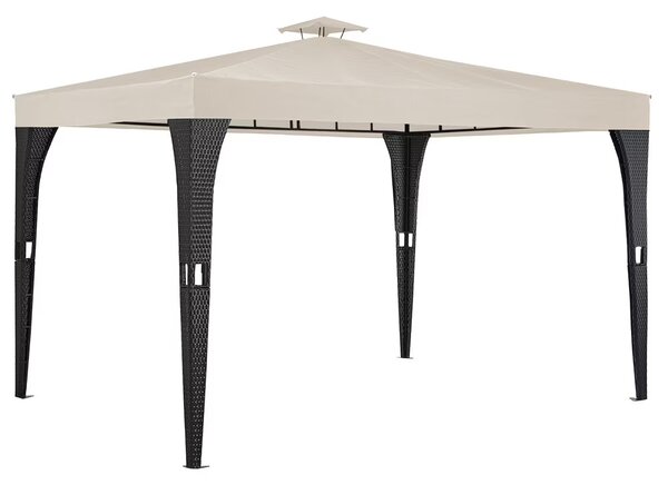 Deuba Ratanový altán 3x4 m - krémový