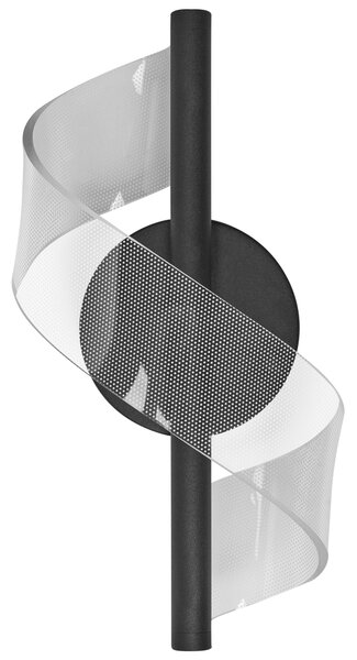 LED nástěnná lampa SARELA Kov Černá