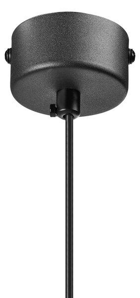 LED závěsná lampa DEVESA Kov Černá