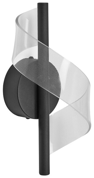 LED nástěnná lampa SARELA Kov Černá