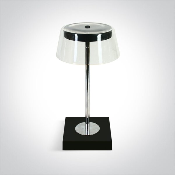 ONE-light Venkovní nabíjecí stolní lampa Flam černá USB stmívací 2,5W, IP65, teplá bílá