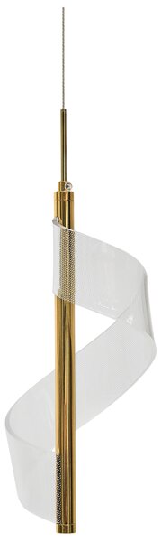 LED závěsná lampa SARELA Kov Zlatá