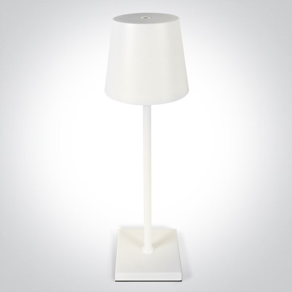 ONE-light Venkovní nabíjecí stolní lampa Vana bílá USB stmívací 3,5W, 260lm, IP54, teplá bílá