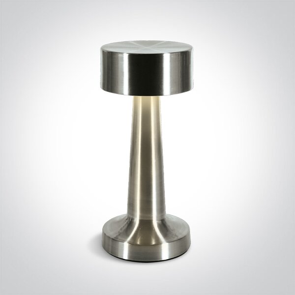 ONE-light Venkovní nabíjecí stolní lampa Jojo hliník USB stmívací 3W, IP54, teplá bílá