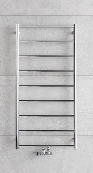 P.M.H. NS4C-M - Koupelnový žebříkový radiátor NAAS 222W 121 cm lesklý chrom