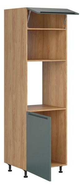 BRW Kuchyně Family Line Iris DPS-60/207-L/O, dub hikora/boho green matt