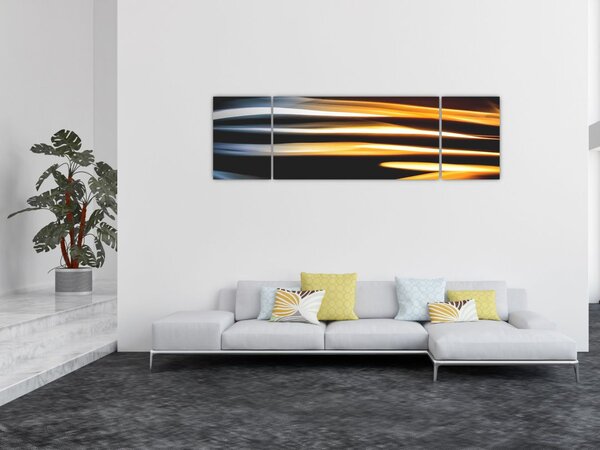 Černý obraz (170x50 cm)