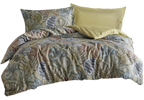 SATÉNOVÉ POVLEČENÍ LUXURY PREMIUM GRETA 160X200 CM, 2KS 70X80 CM LISTY