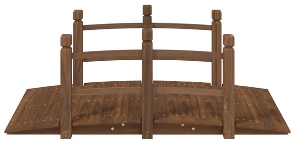 Zahradní můstek se zábradlím 150x67x56 cm masivní smrkové dřevo