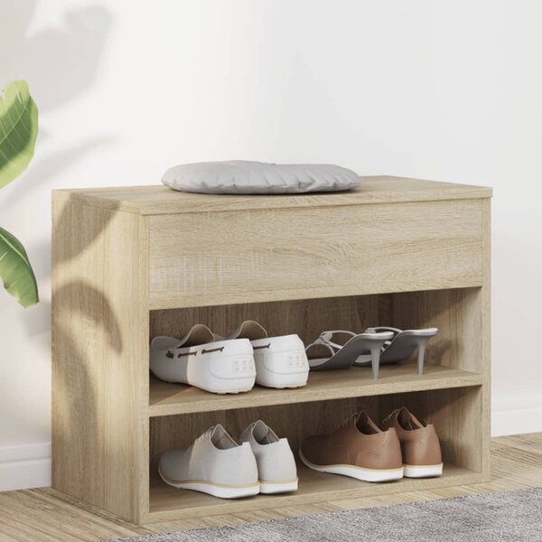 Lavice s botníkem dub sonoma 60 x 30 x 45 cm kompozitní dřevo