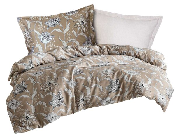 SATÉNOVÉ POVLEČENÍ LUXURY PREMIUM VITALE 160X200 CM, 2KS 70X80 CM KVĚTY