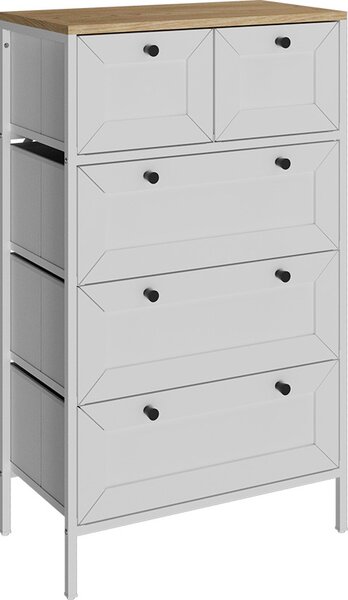 Komoda Vicco Belaro Bílá 56 x 95 cm s 5 zásuvkami, Model 51895
