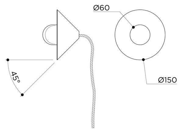 Contain designové stolní lampy Alba Top Table (průměr 22 cm)