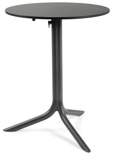 Nardi Antracitově šedá hliníková stolová sklápěcí podnož Flute 72 cm