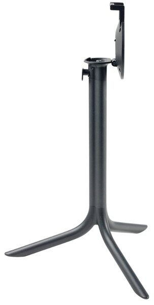 Nardi Antracitově šedá hliníková stolová sklápěcí podnož Flute 72 cm
