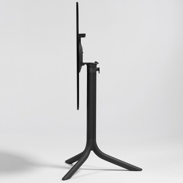 Nardi Antracitově šedá hliníková stolová sklápěcí podnož Flute 72 cm