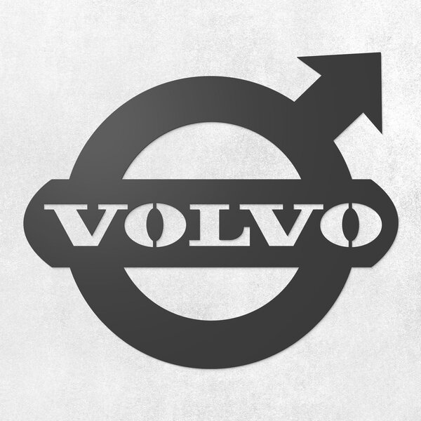DUBLEZ | Dřevěný znak auta - Volvo | Obraz