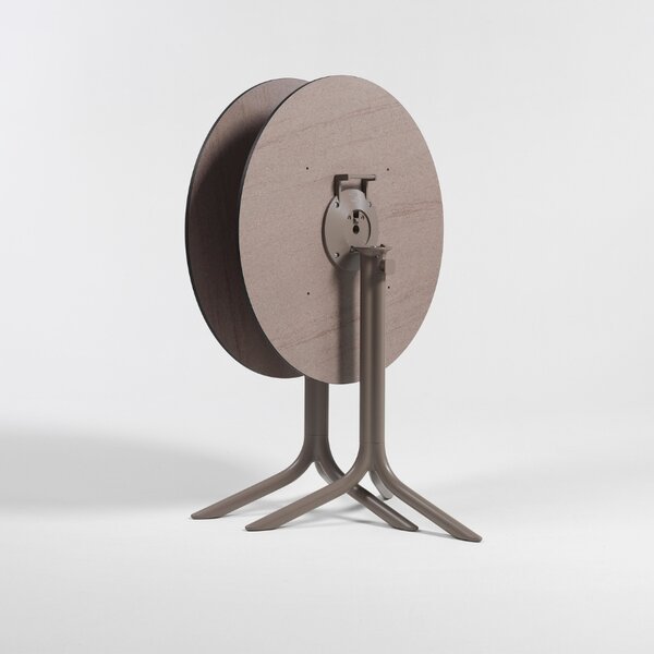 Nardi Šedohnědá hliníková stolová sklápěcí podnož Flute 72 cm