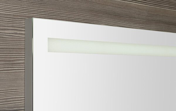 Sapho Sapho, BRETO LED podsvícené zrcadlo, skleněná police, 800x608mm, BT080