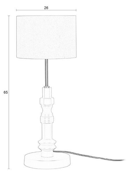 Béžová stolní lampa ZUIVER TOTEM