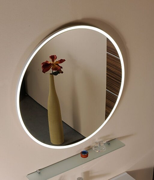 Sapho Sapho, FLOAT LED podsvícené zrcadlo, průměr 600mm, bílá, 22559
