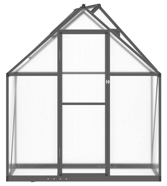 Skleník s podkladovým rámem antracitový 169x58x195 cm hliník