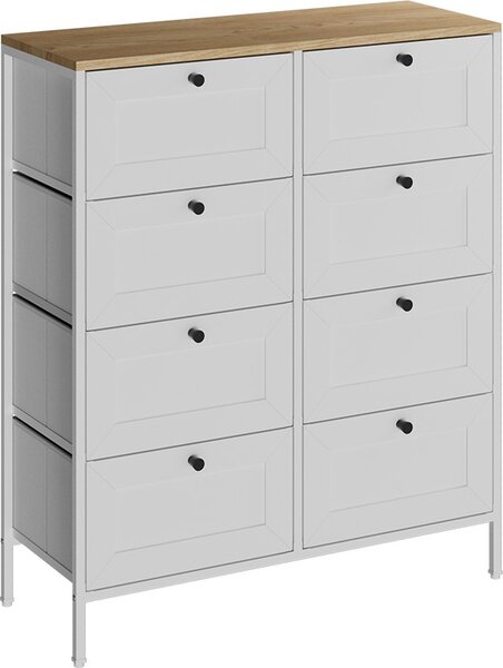 Komoda Vicco Belaro Bílá 80 x 95 cm s 8 zásuvkami, Model 51893