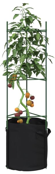Podpěrná klec pro rajčata s pytlem 2 ks 116 cm ocel a PP