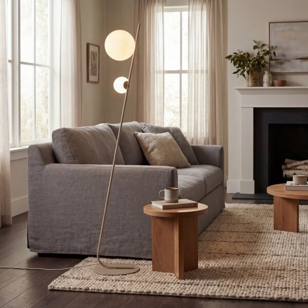 Stojací lampa TATU 2xG9/8W/230V béžová