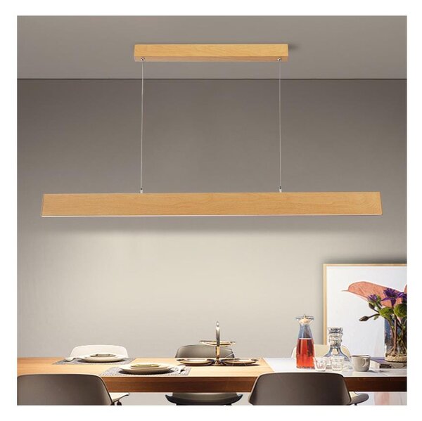 Brilagi - LED Stm. lustr na lanku SLIMLINE LED/40W/230V 3000-6000K dekor dubu+DO