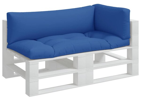 Podušky na palety 3 ks modré textil