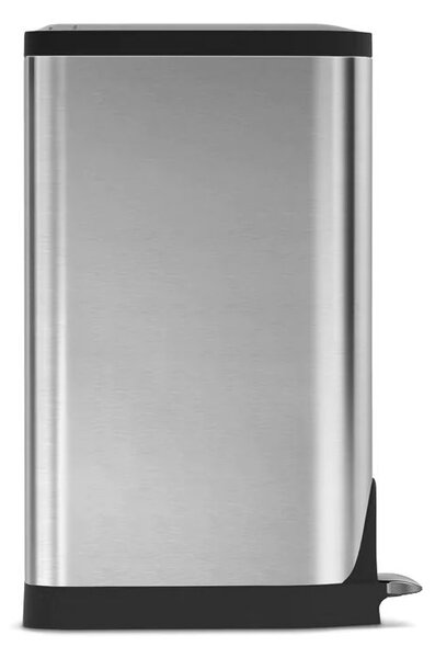 Pedálový odpadkový koš Simplehuman – 30 l, butterfly víko, kartáčovaná nerez ocel, FPP