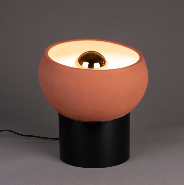 Oranžová terakotová stolní lampa DUTCHBONE ZAHRA S