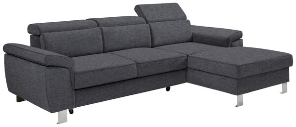 ROHOVÁ SEDAČKA, textil, šedá Xora - Sedací soupravy