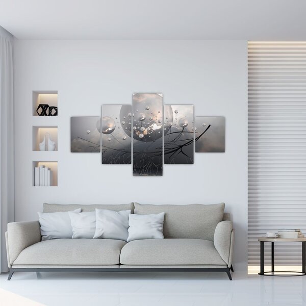 Obraz abstraktních koulí (125x70 cm)