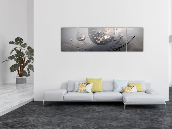 Obraz abstraktních koulí (170x50 cm)