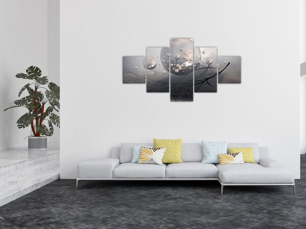 Obraz abstraktních koulí (125x70 cm)