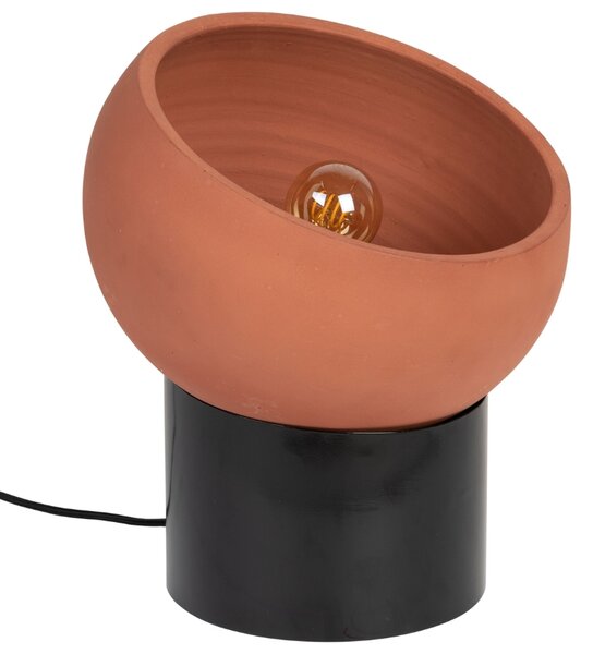 Oranžová terakotová stolní lampa DUTCHBONE ZAHRA S