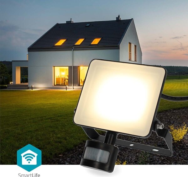 Nedis WIFILOFS21FBK- LED Stm. reflektor SmartLife 20W/230V 3000-6500K IP44 Wi-Fi
