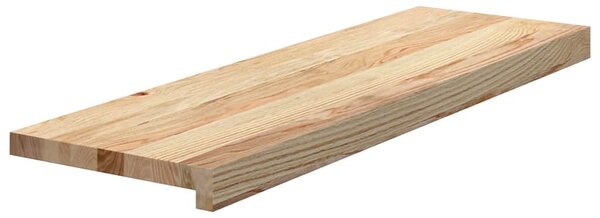 Nášlapy na schody 8 ks neošetřené 80x25x2 cm masivní dub