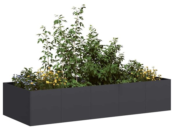 Truhlík černý 200x80x40 cm ocel