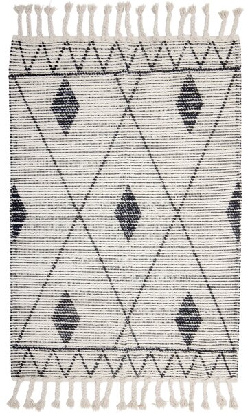 Béžový bavlněný koberec Bloomingville Yuki 120 x 180 cm