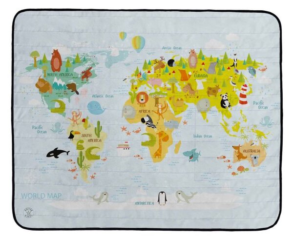 Pikniková deka world map