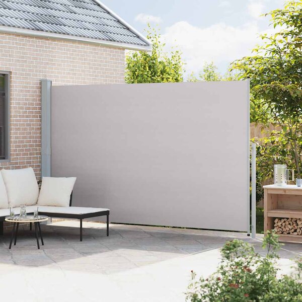 Zatahovací boční markýza 220 x 500 cm šedá
